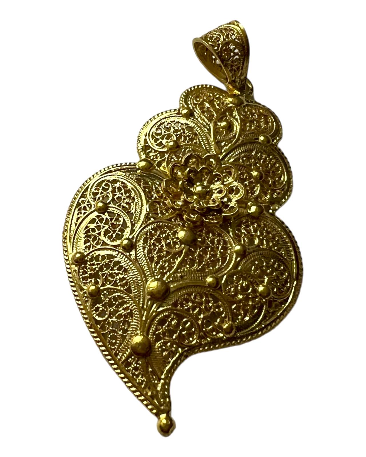 Heart of Viana Medal in Gold Plated Silver