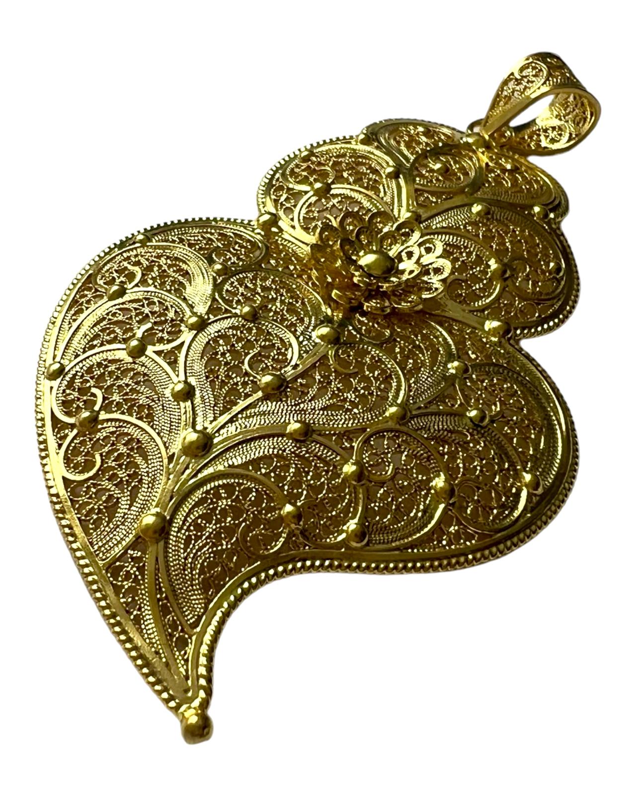 Heart of Viana Medal in Gold Plated Silver
