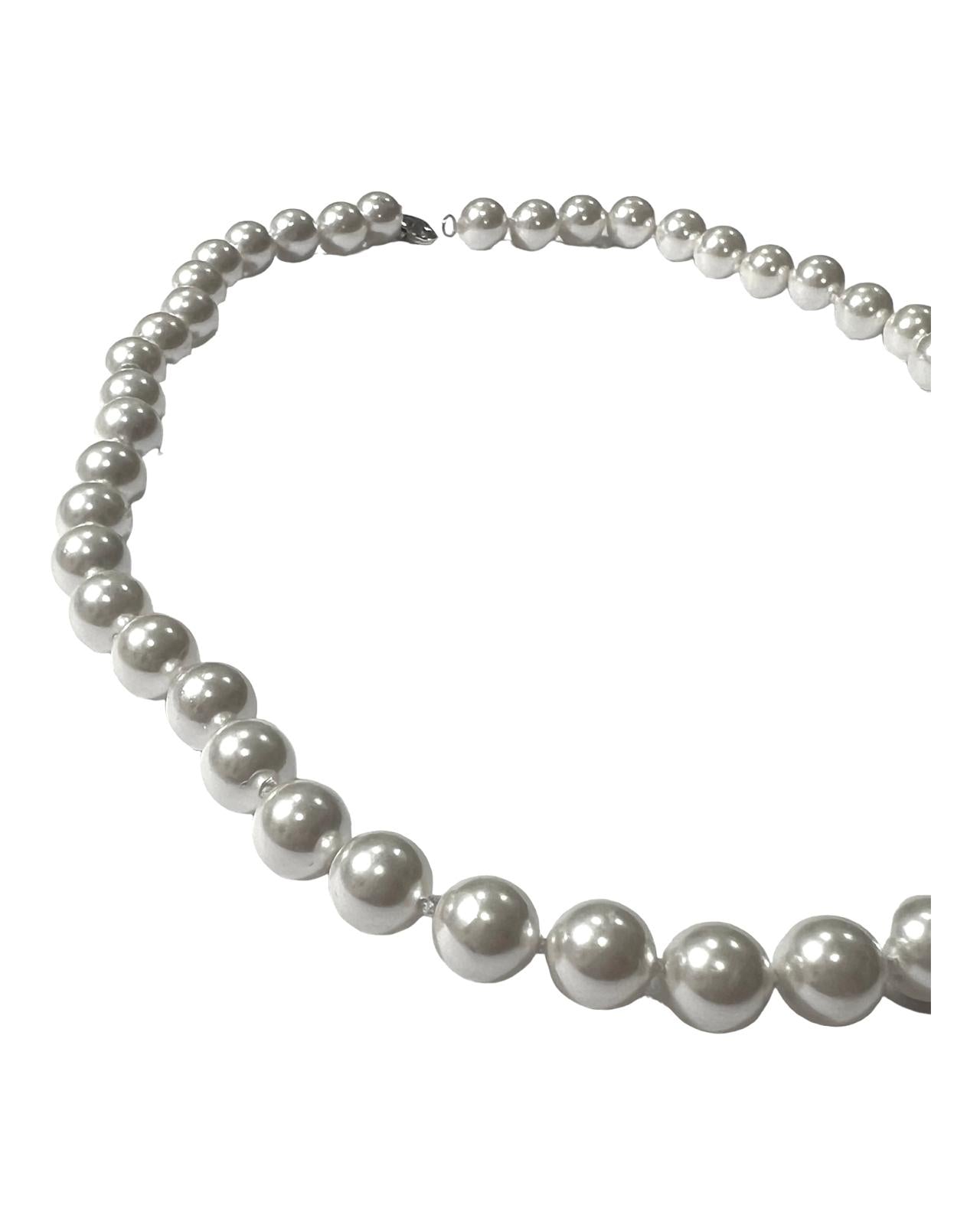 Silver Pearl Necklace