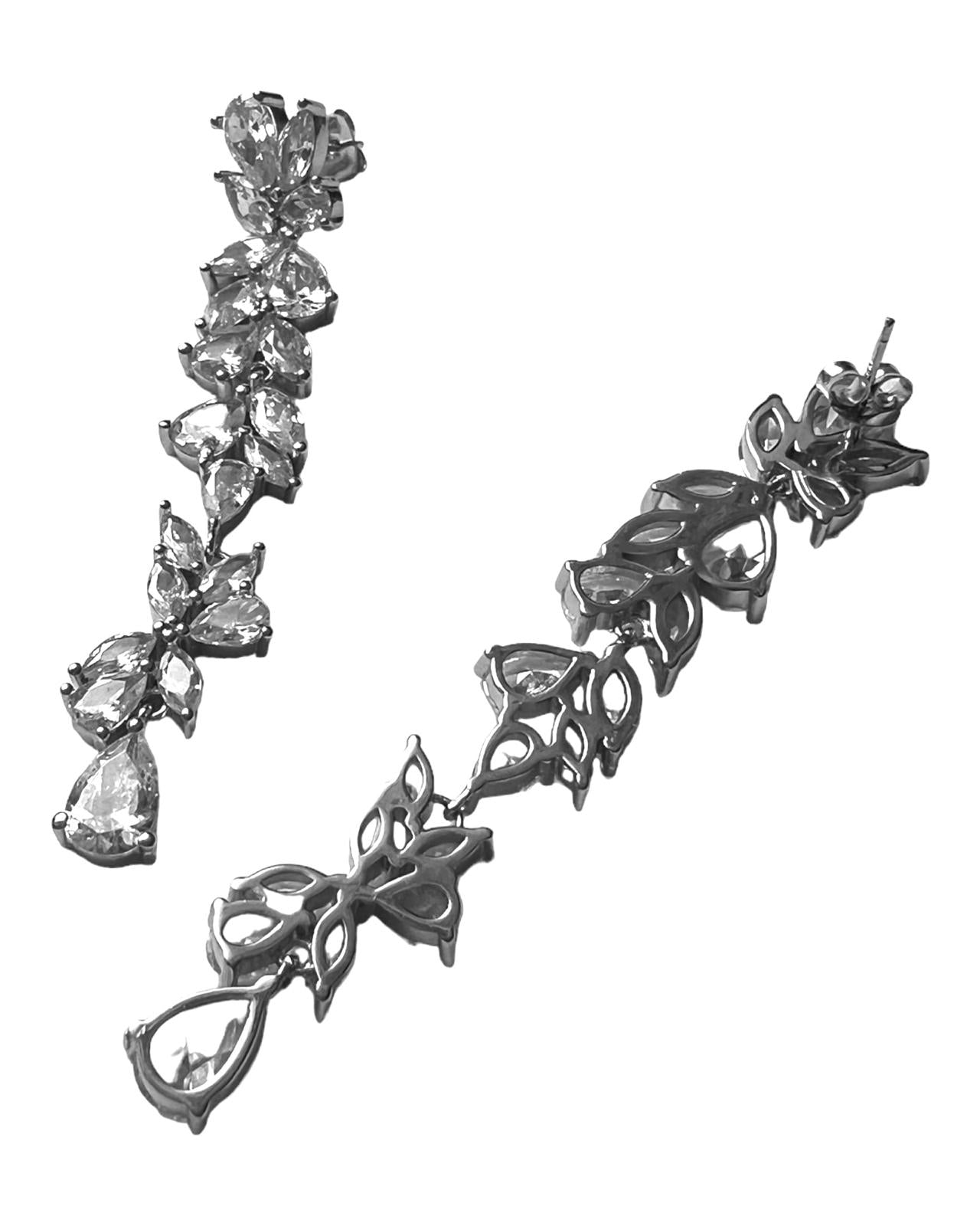 Silver Flower Earrings