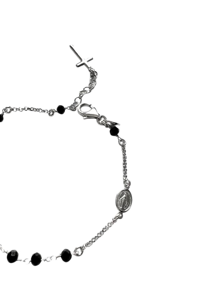 Silver Rosary Bracelet