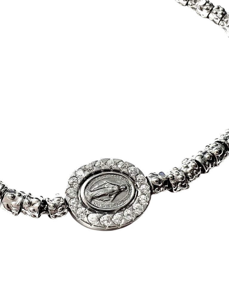 Pulseira Sra. das Graças em Prata