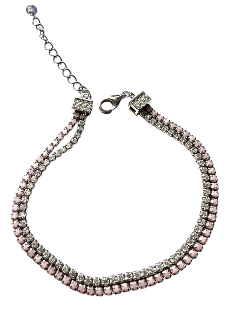 Double Sparkle Bracelet in Silver