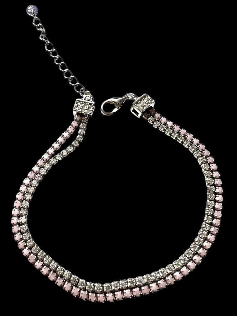 Double Sparkle Bracelet in Silver