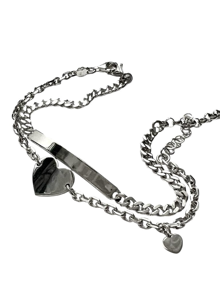 Pulseiras Amor Para Partir em Prata Homem e Senhora