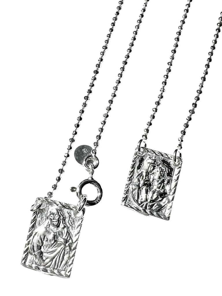 Women's Scapular Mesh Sphere in Silver for Women
