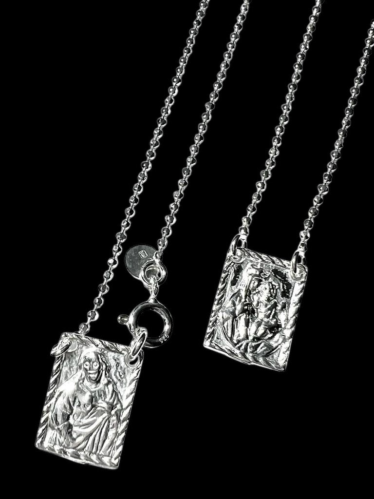 Women's Scapular Mesh Sphere in Silver for Women