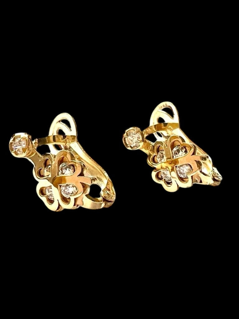 Brincos Trevos de Criança em Ouro 19kl