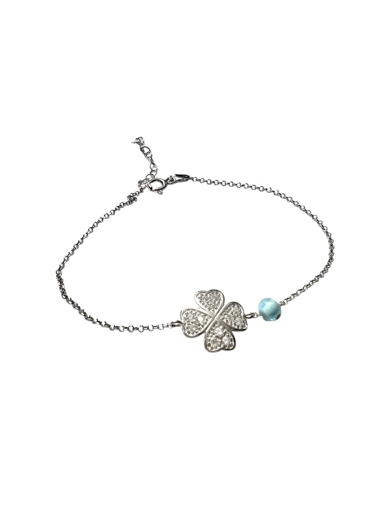 Silver Clover Bracelet