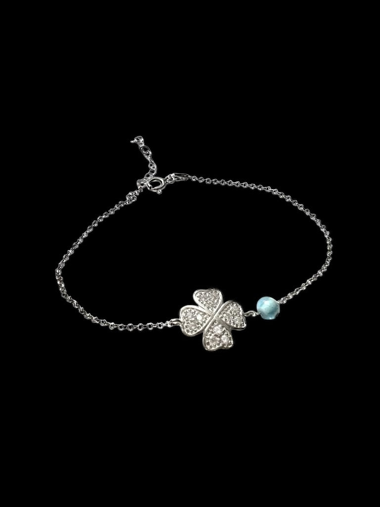 Silver Clover Bracelet