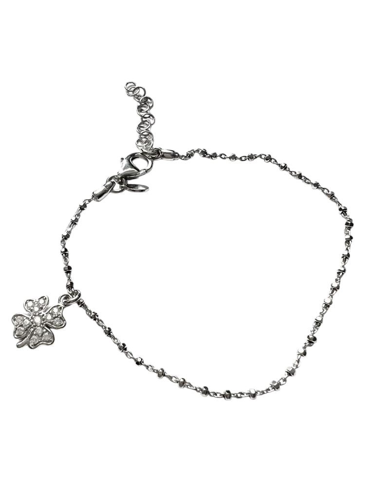Pulseira Trevo em Prata