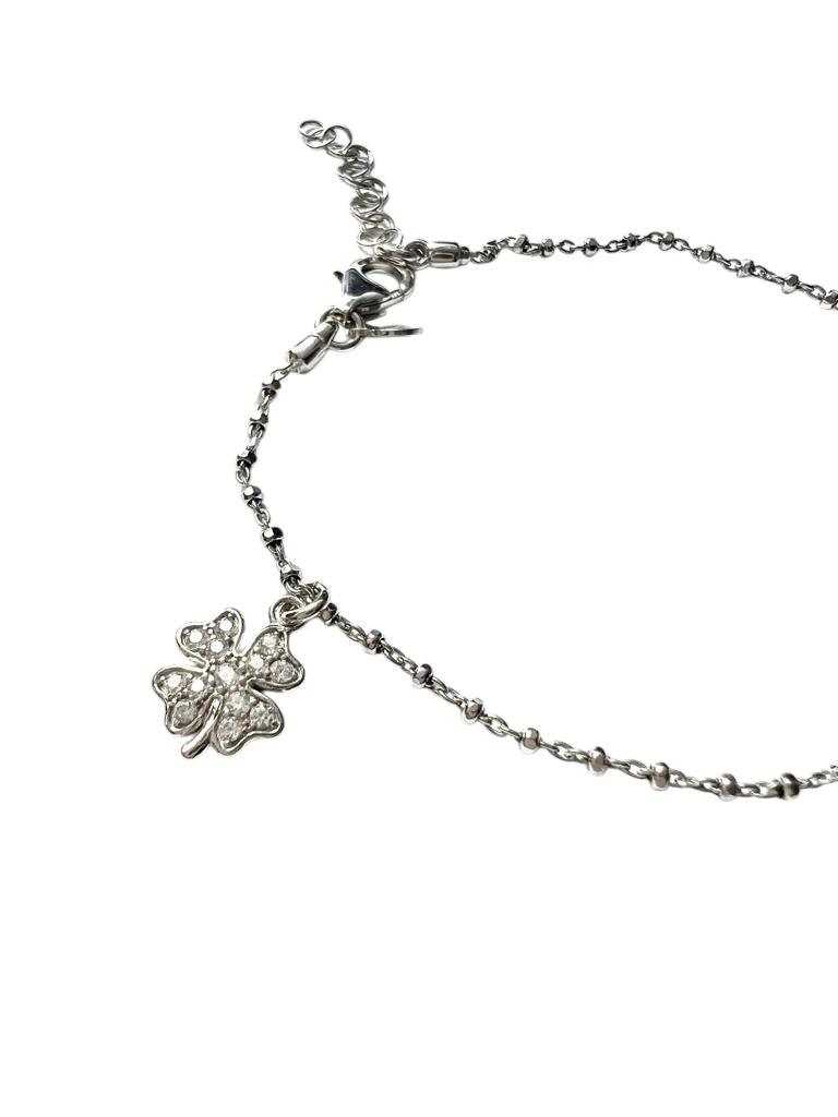 Pulseira Trevo em Prata