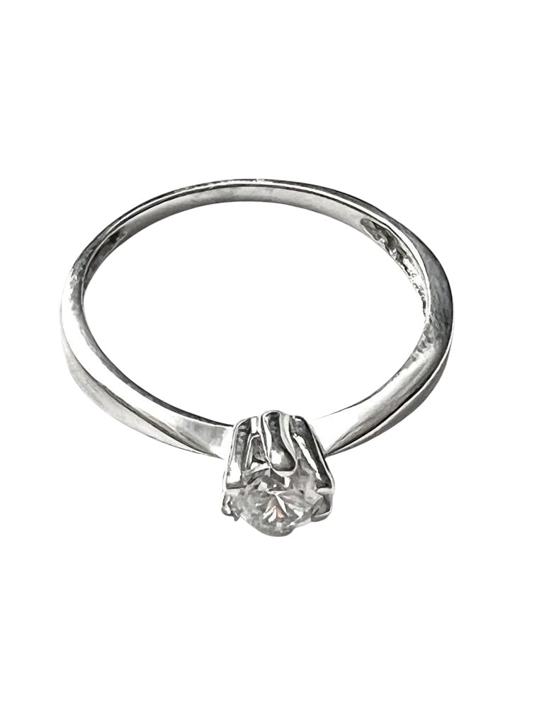 White Gold Solitaire Engagement Ring