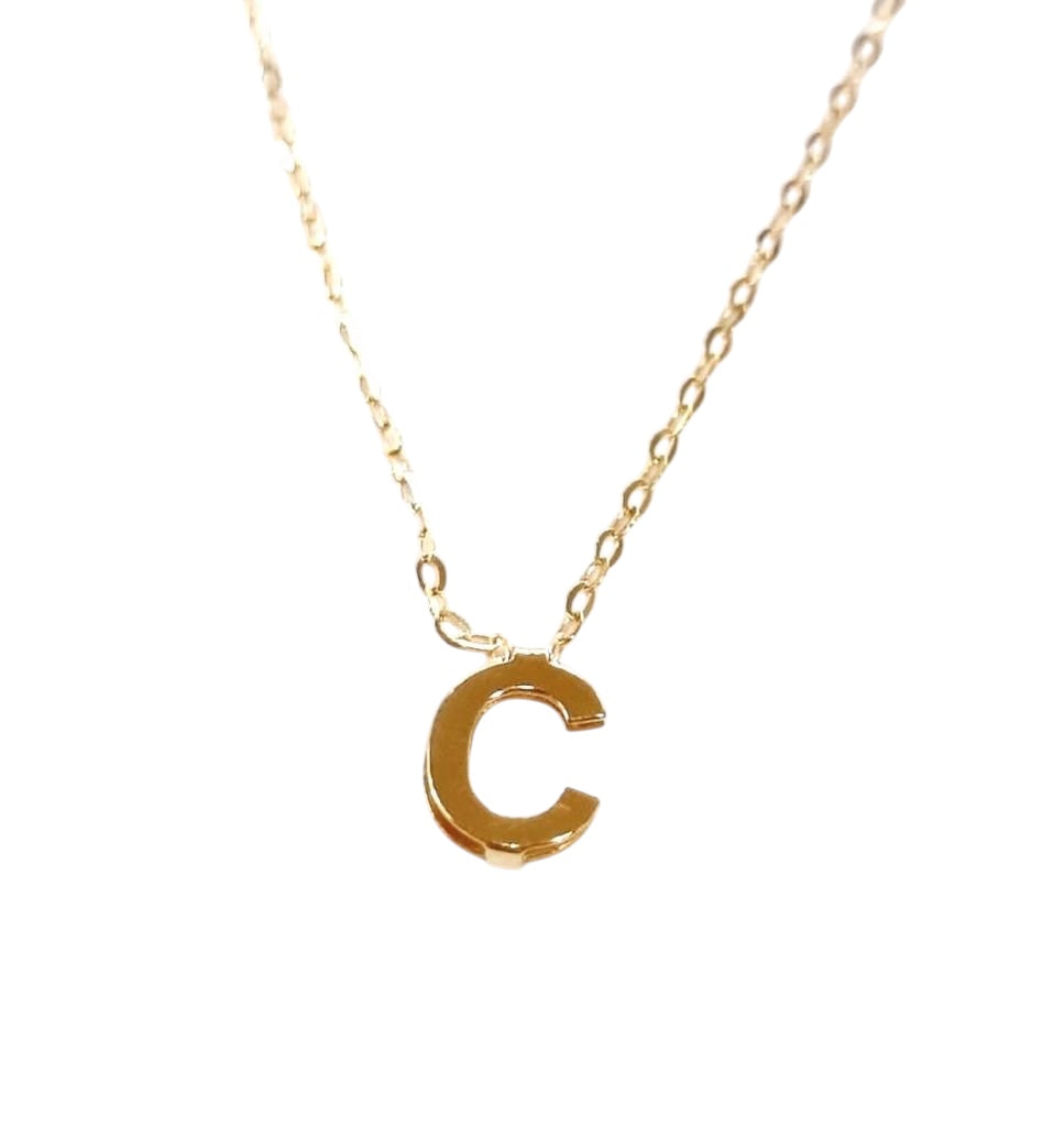 Gold Letter C Necklace