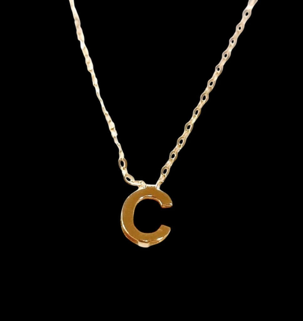 Gold Letter C Necklace