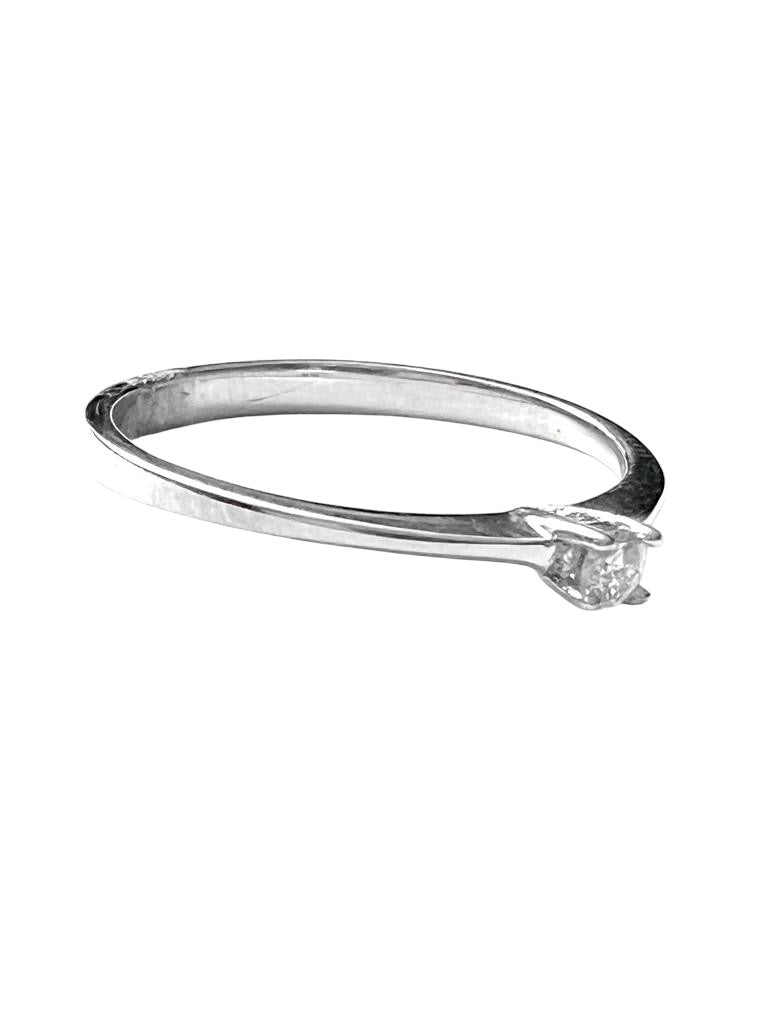White Gold Solitaire Engagement Ring