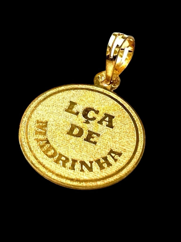 Medalha Lça de Madrinha em Ouro 19kl