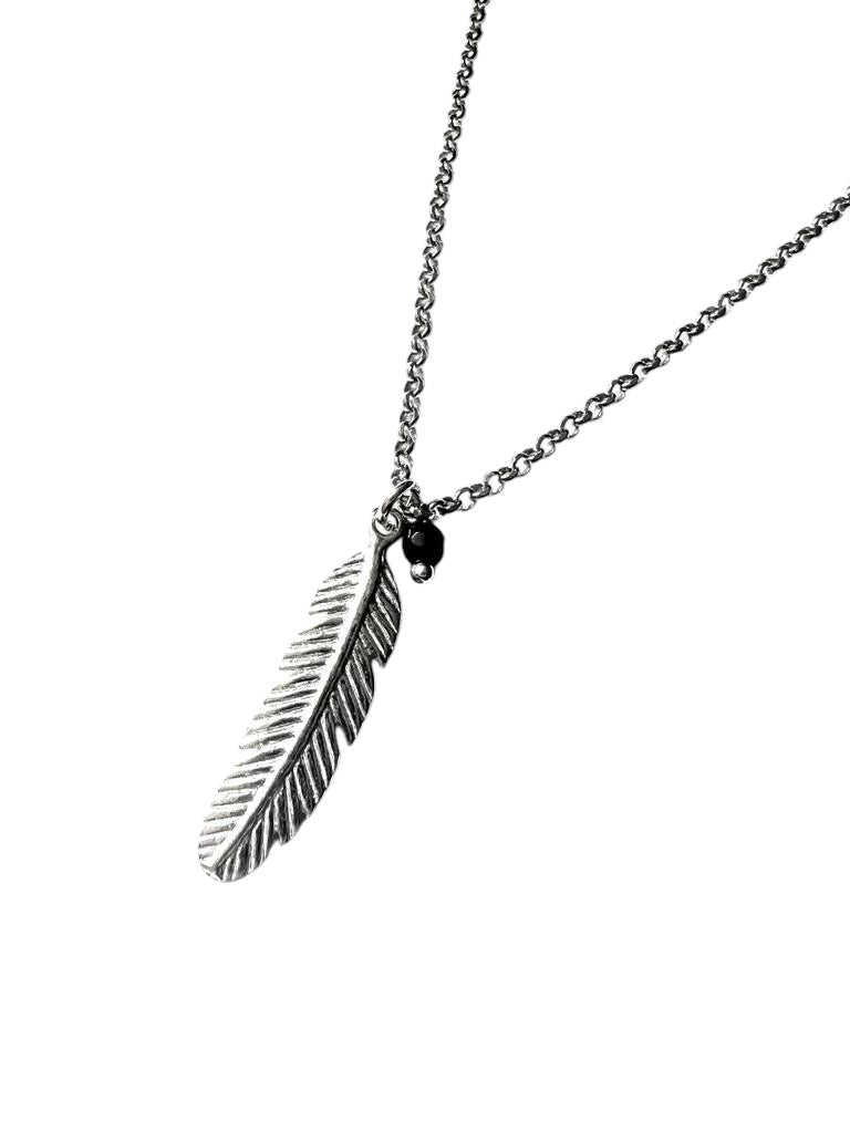 Silver Feather Necklace