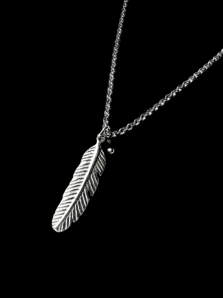 Silver Feather Necklace