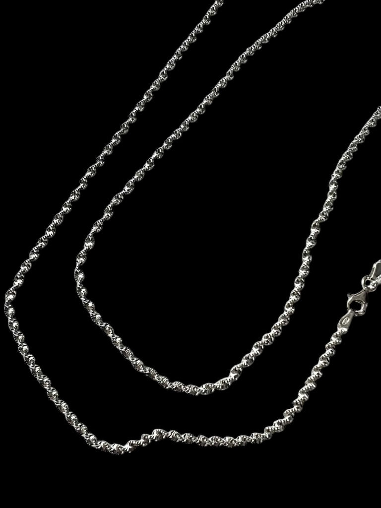 Twisted Silver Necklace