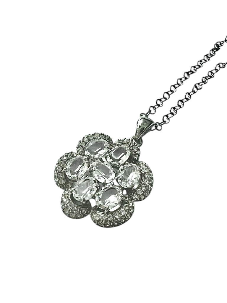 Silver Flower Necklace