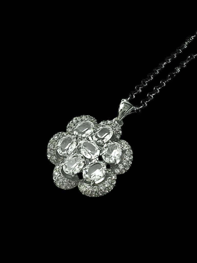 Silver Flower Necklace