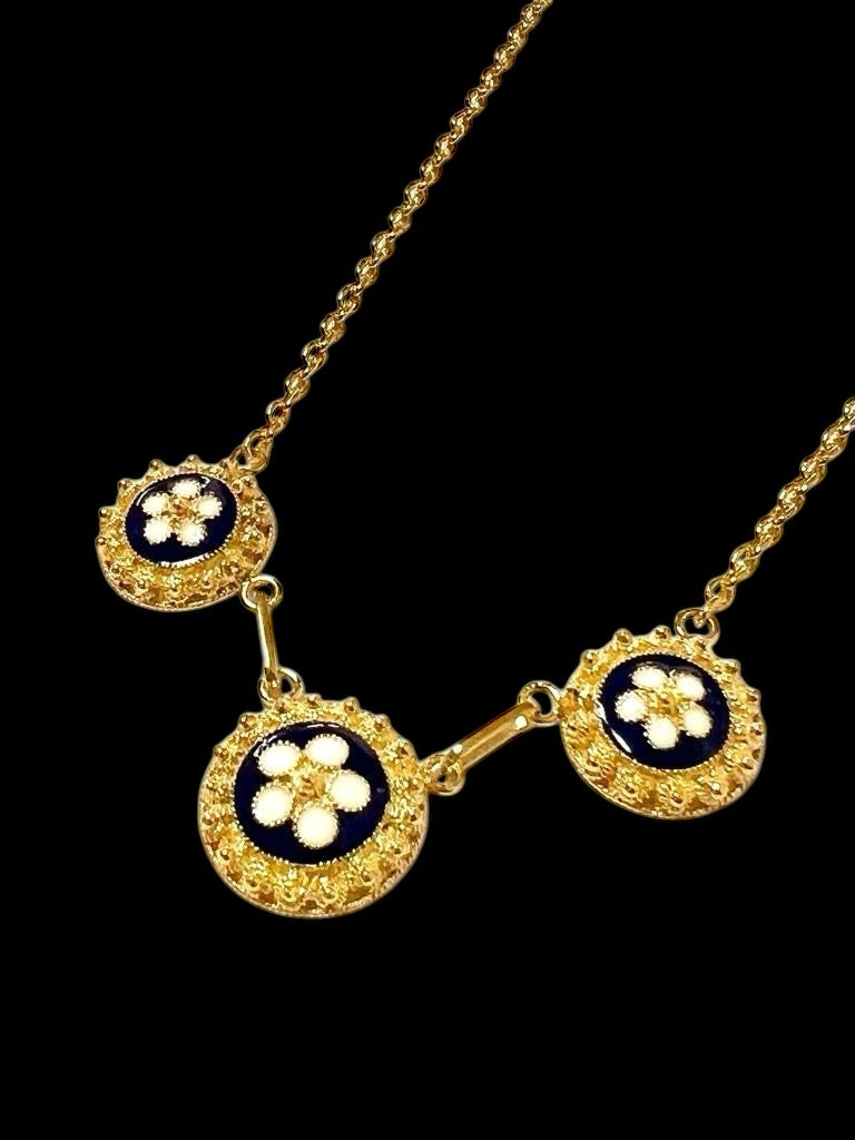 Snail Necklace in Gold Plated Silver