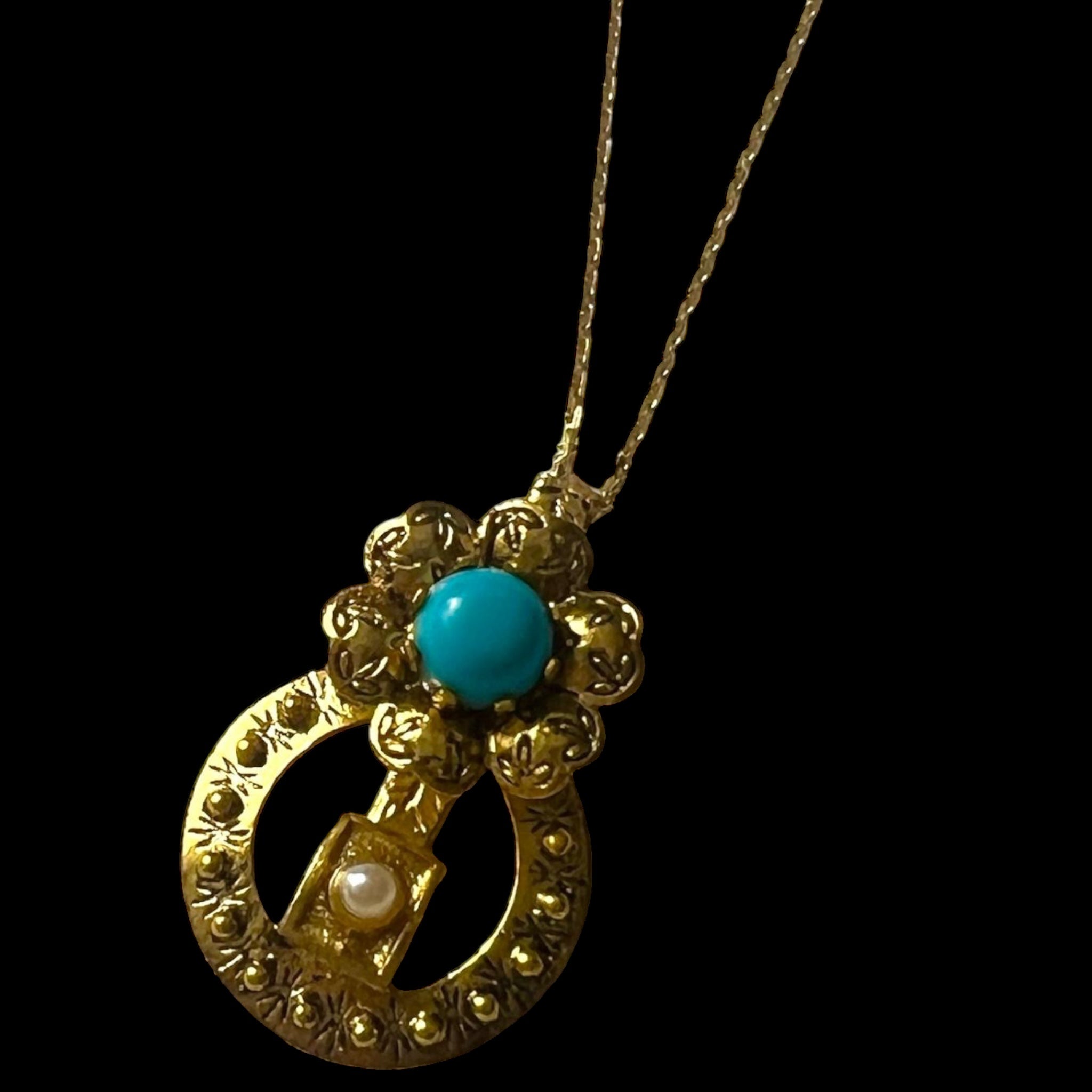 Filigree Necklace in Gold Plated Silver