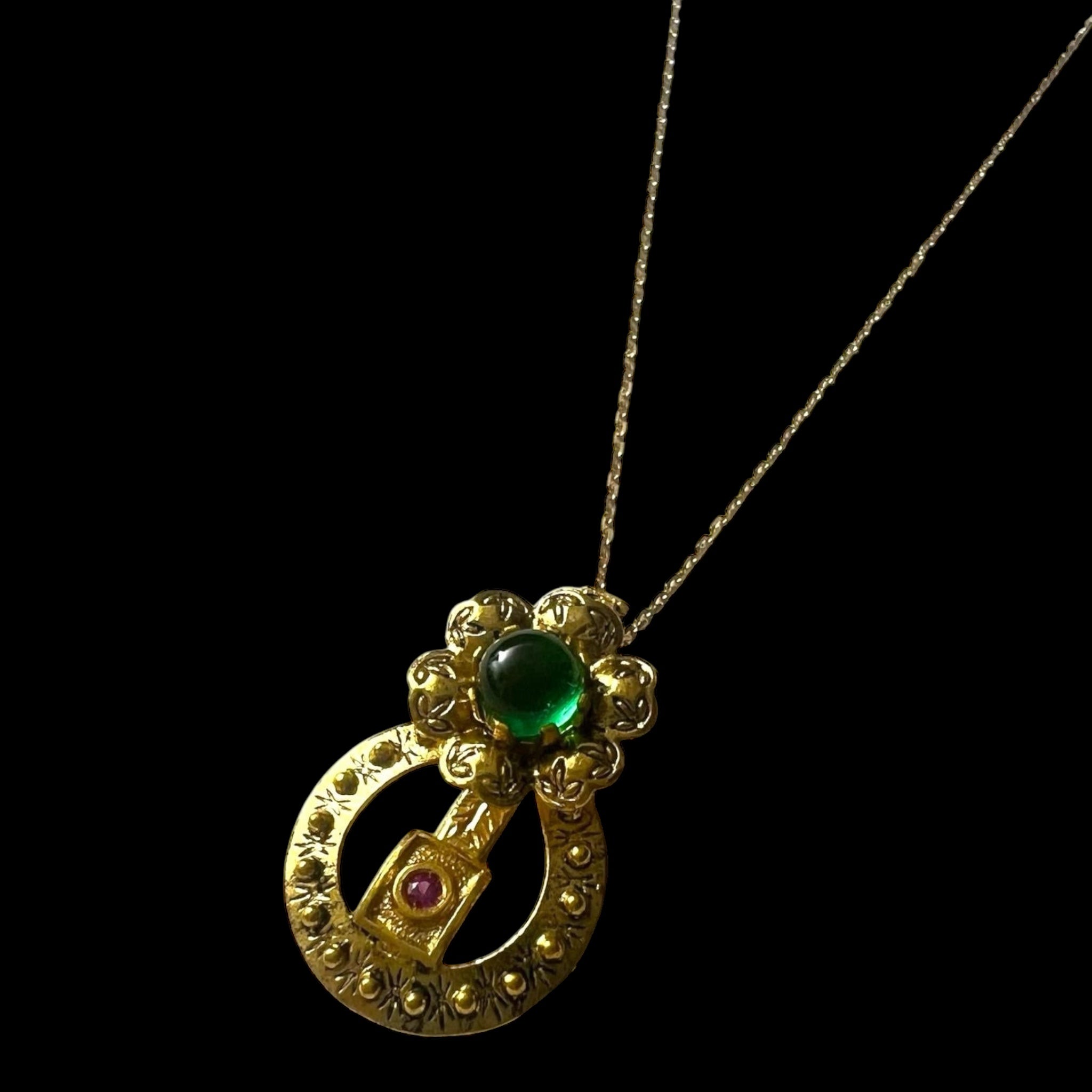 Filigree Necklace in Gold Plated Silver