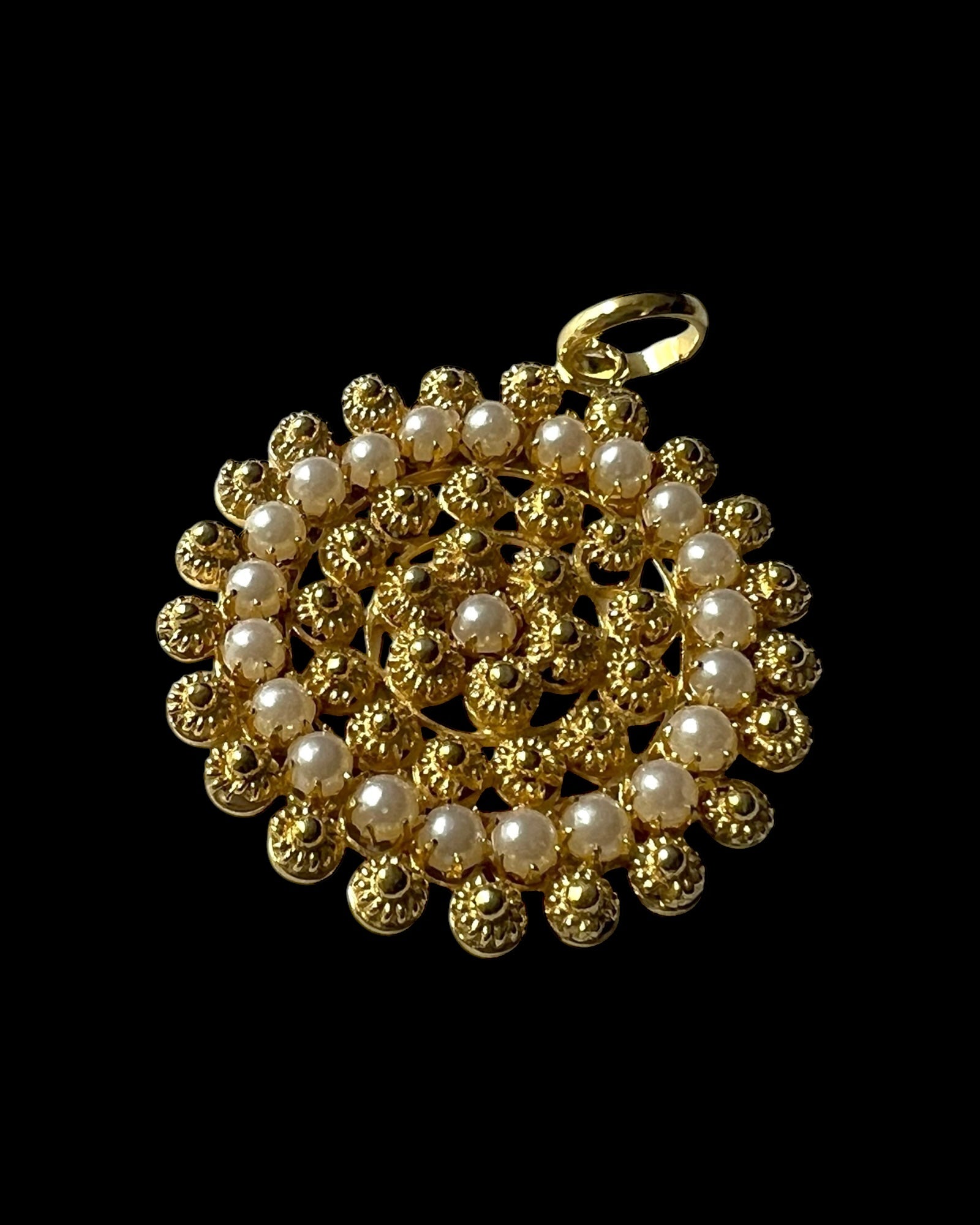 Filigree Medal in Gilded Silver