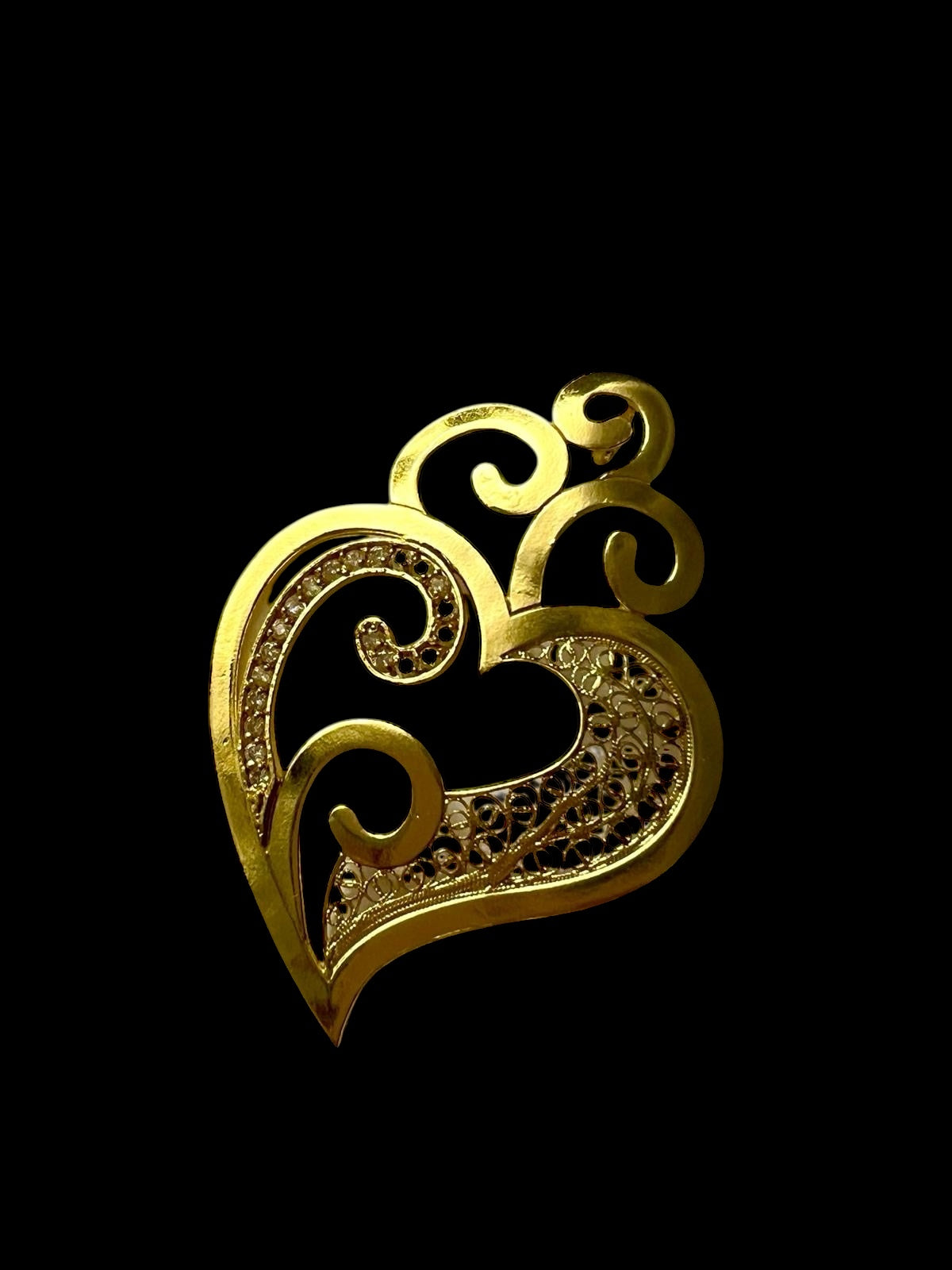 Heart of Viana Medal in Gold Plated Silver