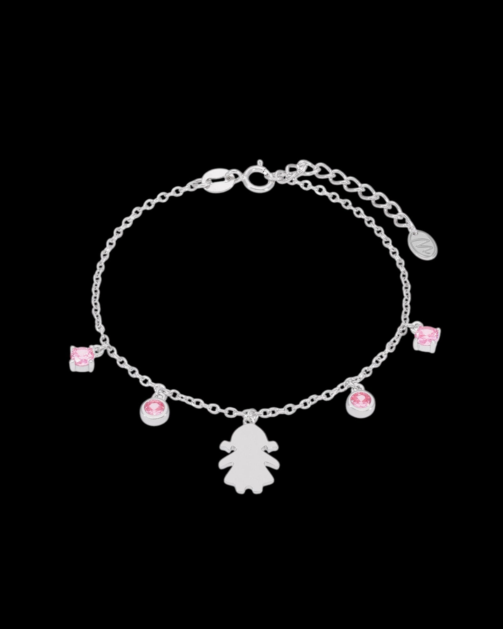 Pulseira Menina em Prata