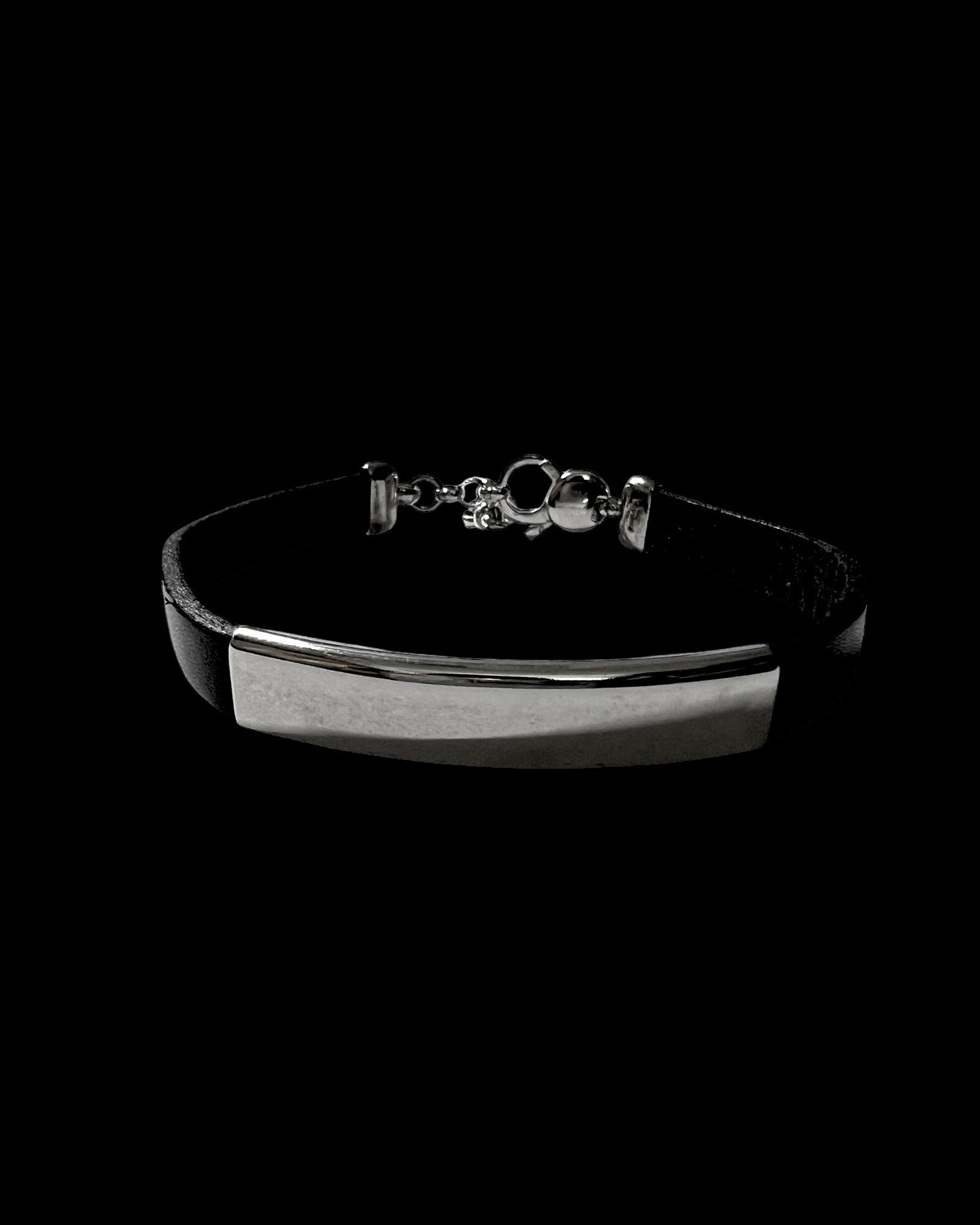 Pulseira com Chapa em Prata