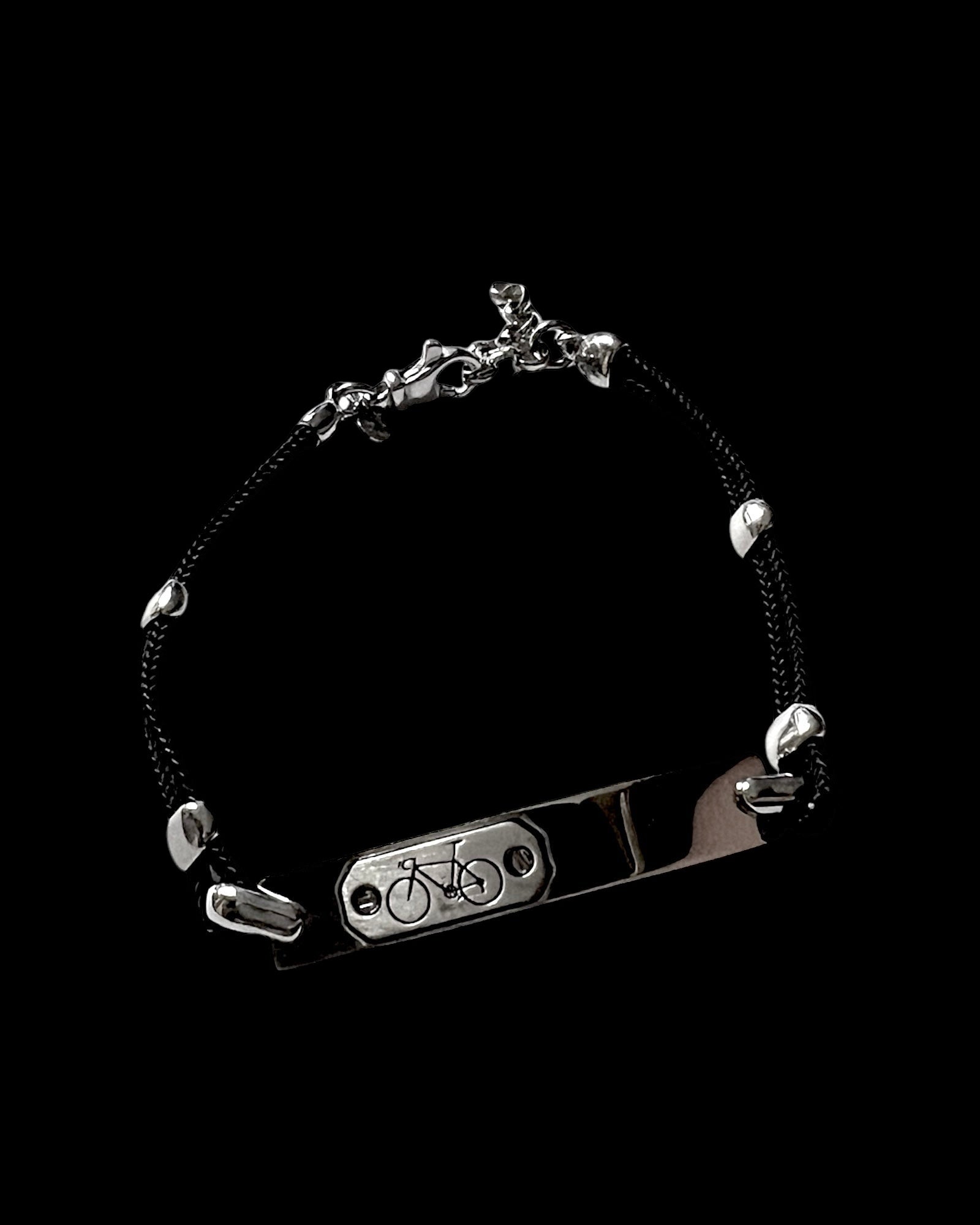 Silver Bicycle Bracelet