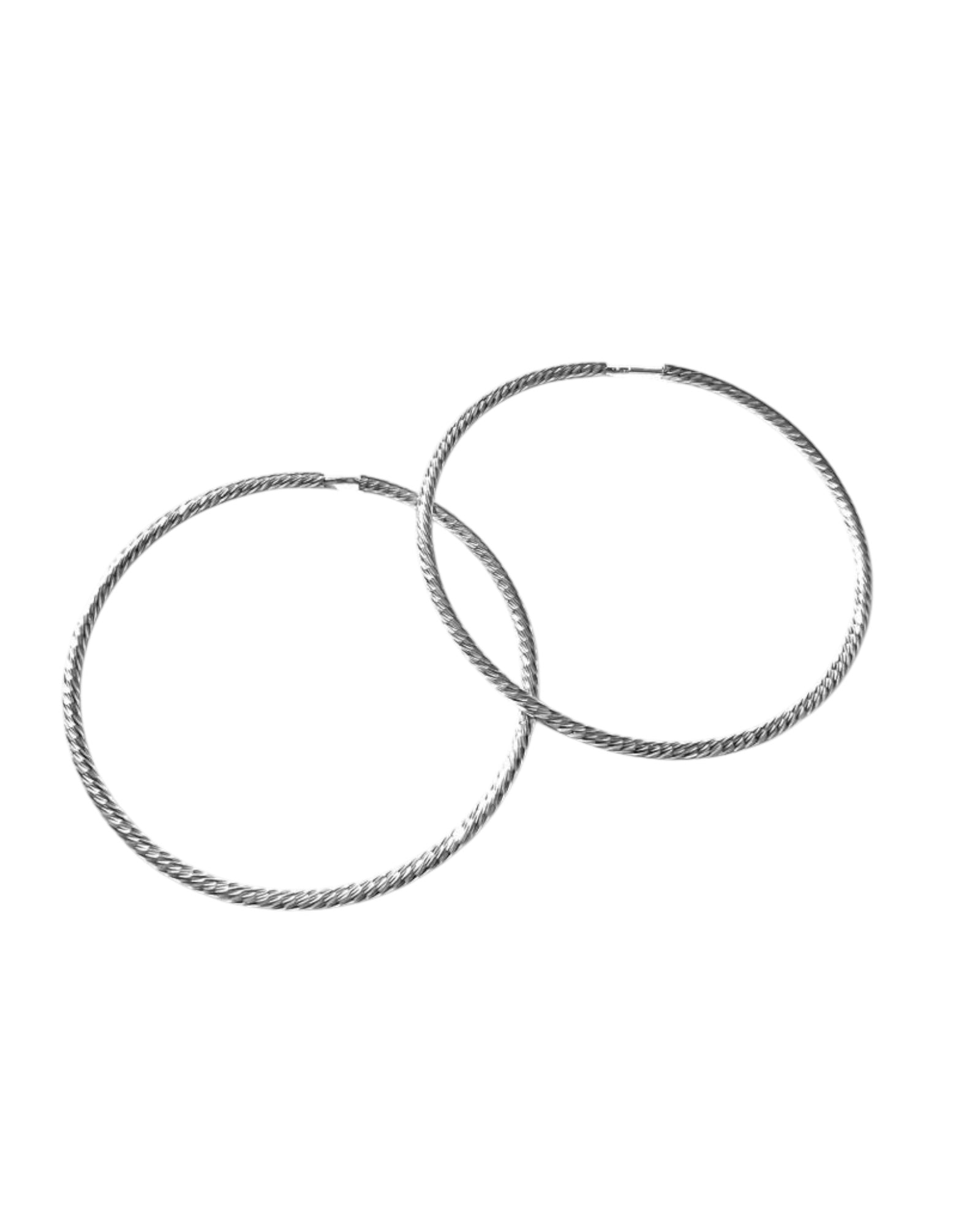 Silver Hoops