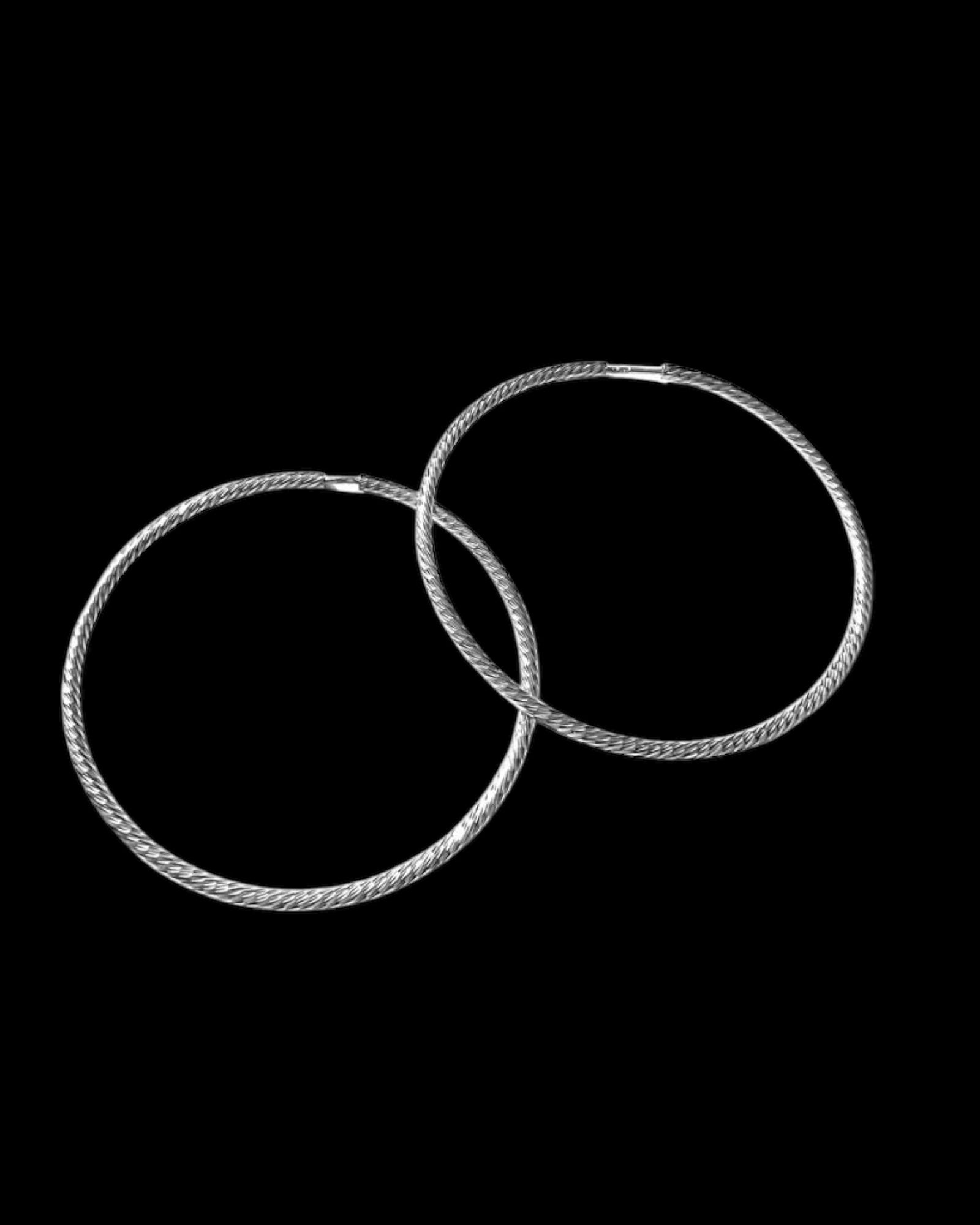 Silver Hoops