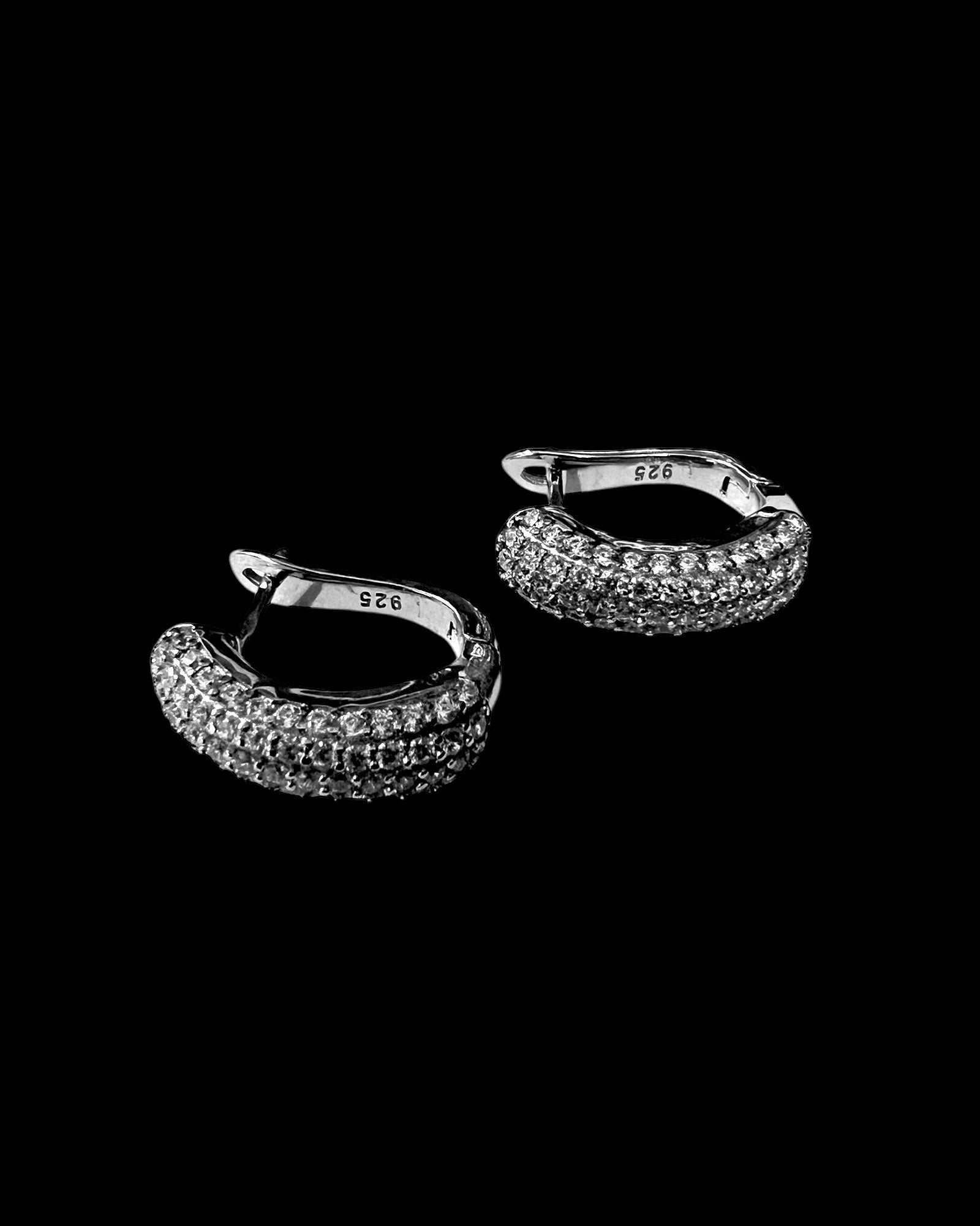 Silver Shiny Hoops