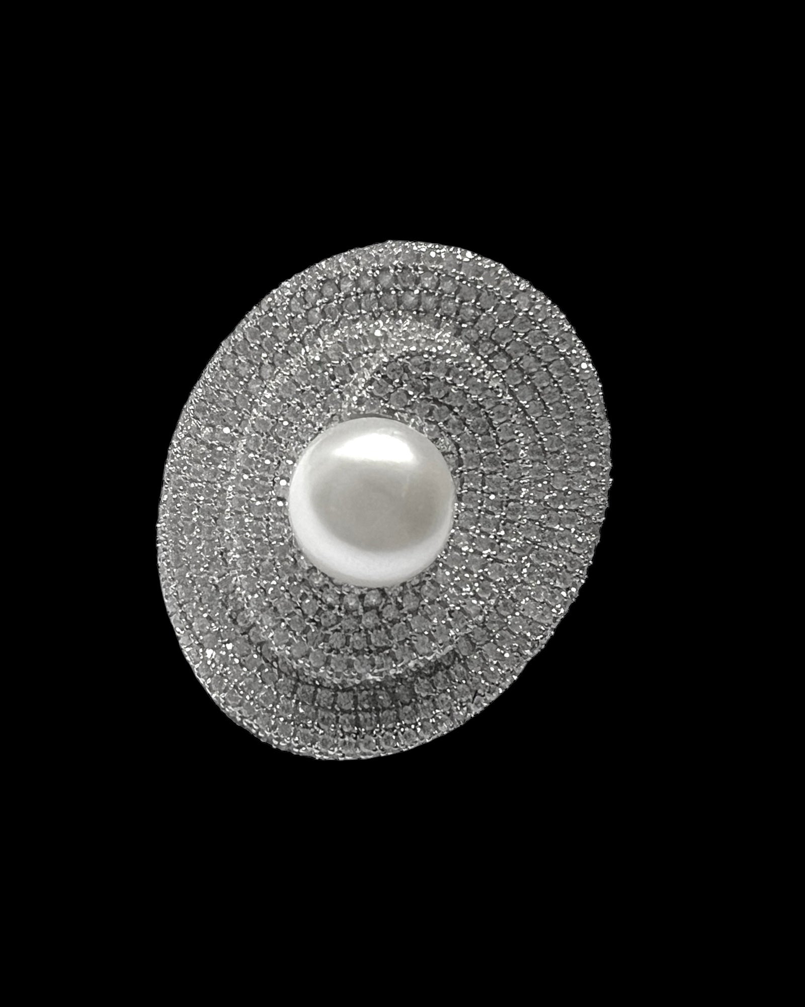 Sparkle Ring with Pearl in Silver