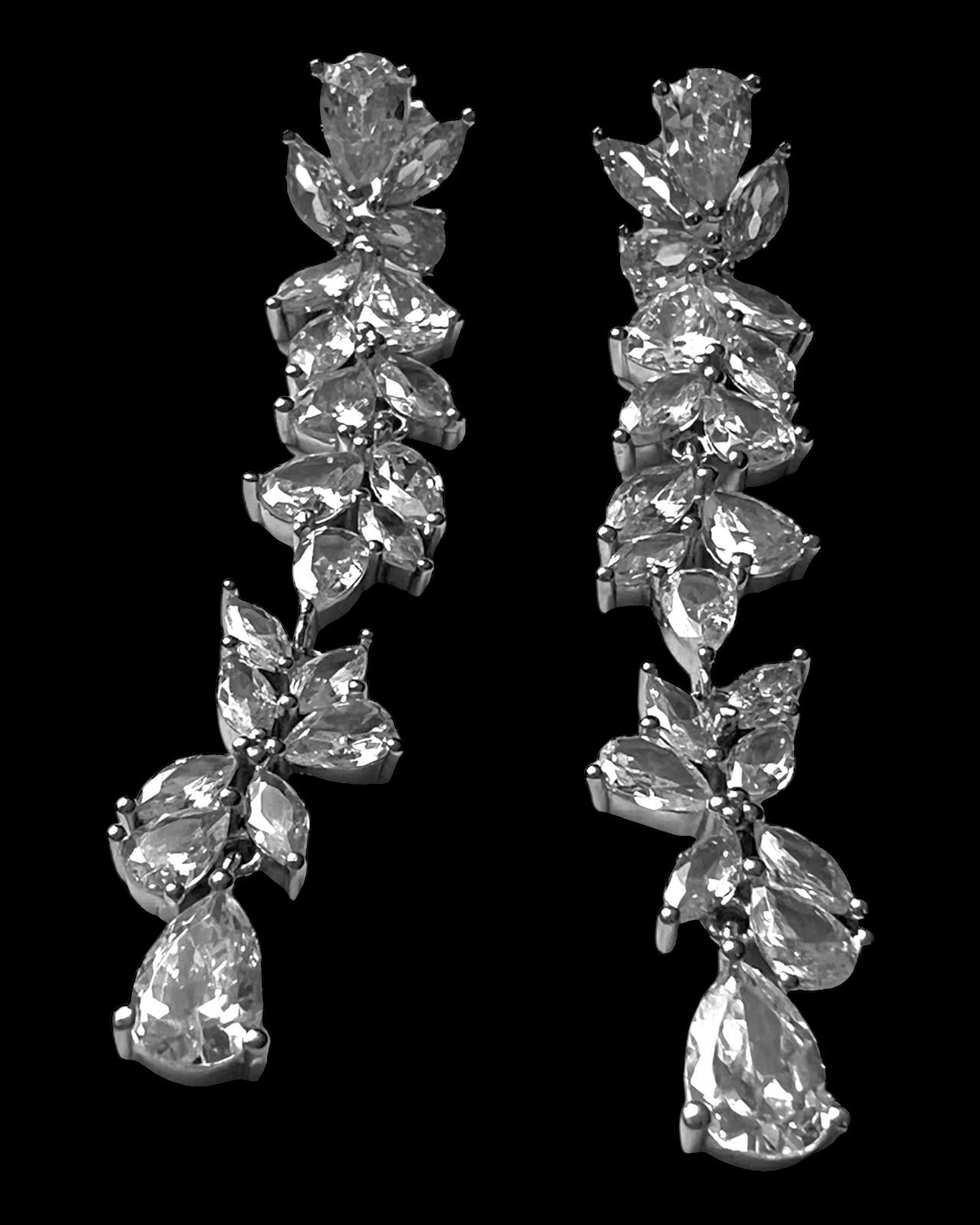 Silver Flower Earrings