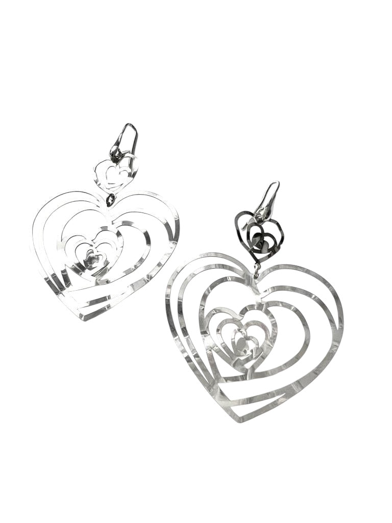 Silver Heart Earrings
