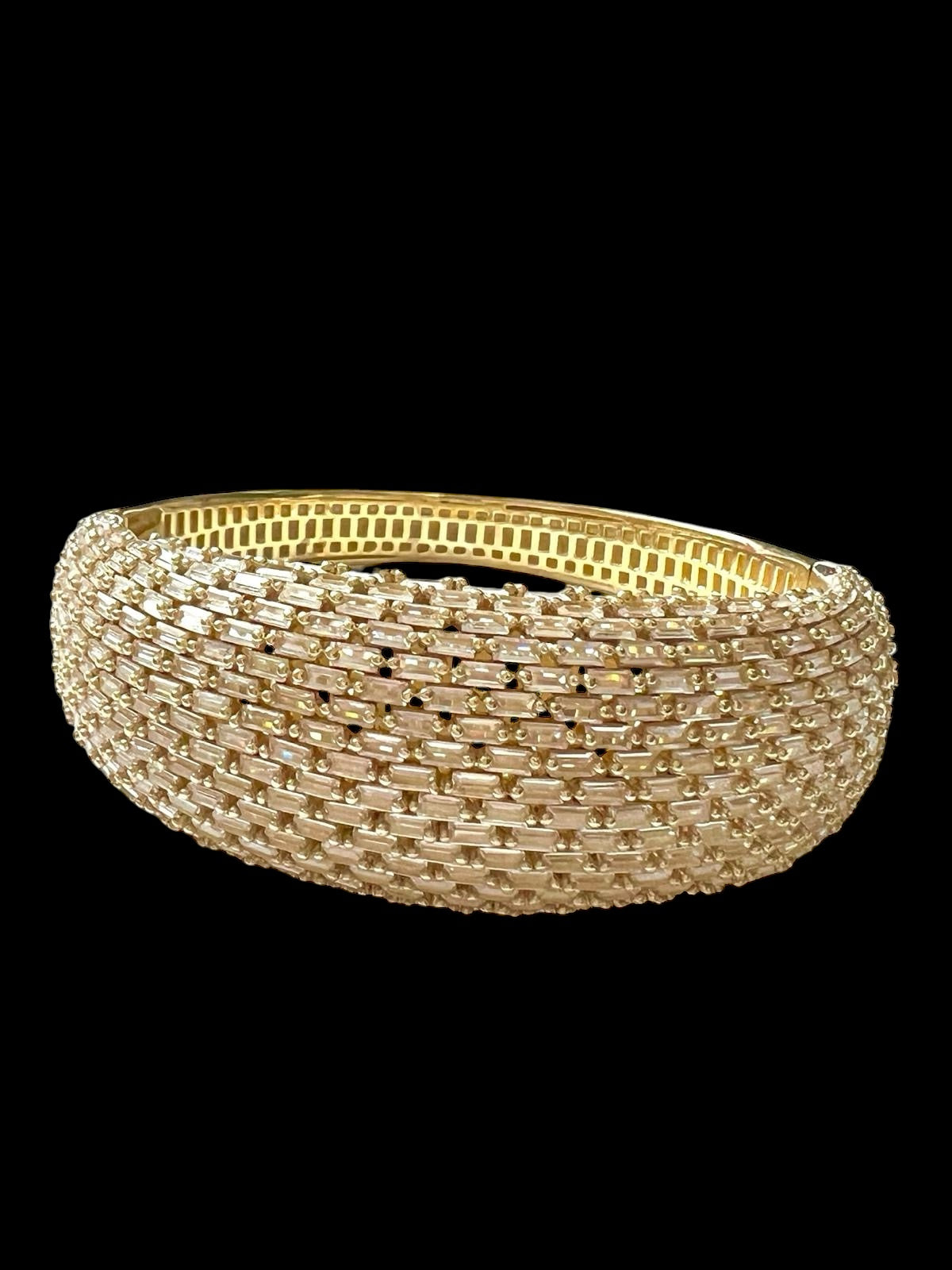 Slave Bracelet / Baguette Bracelet in Gold-Plated Silver