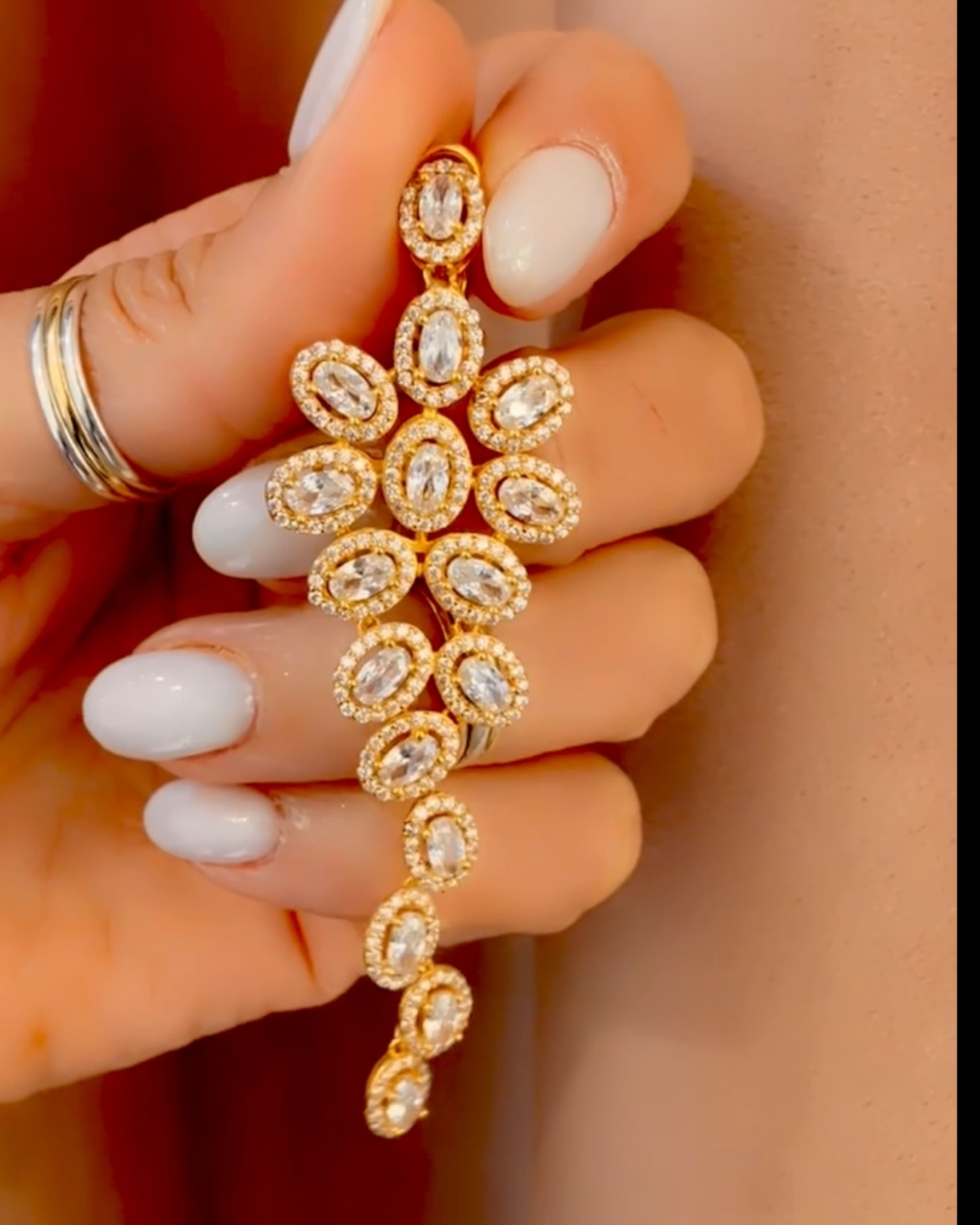 Gold Silver Party Earrings