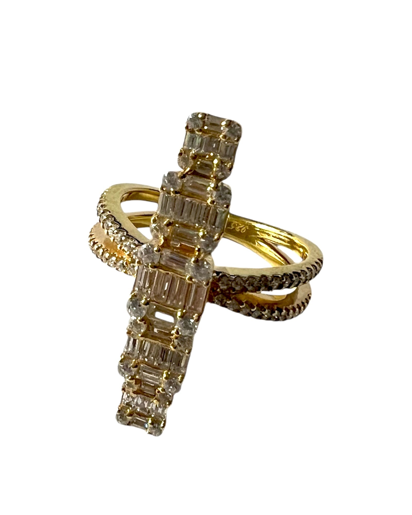 Gold Silver Sparkle Ring