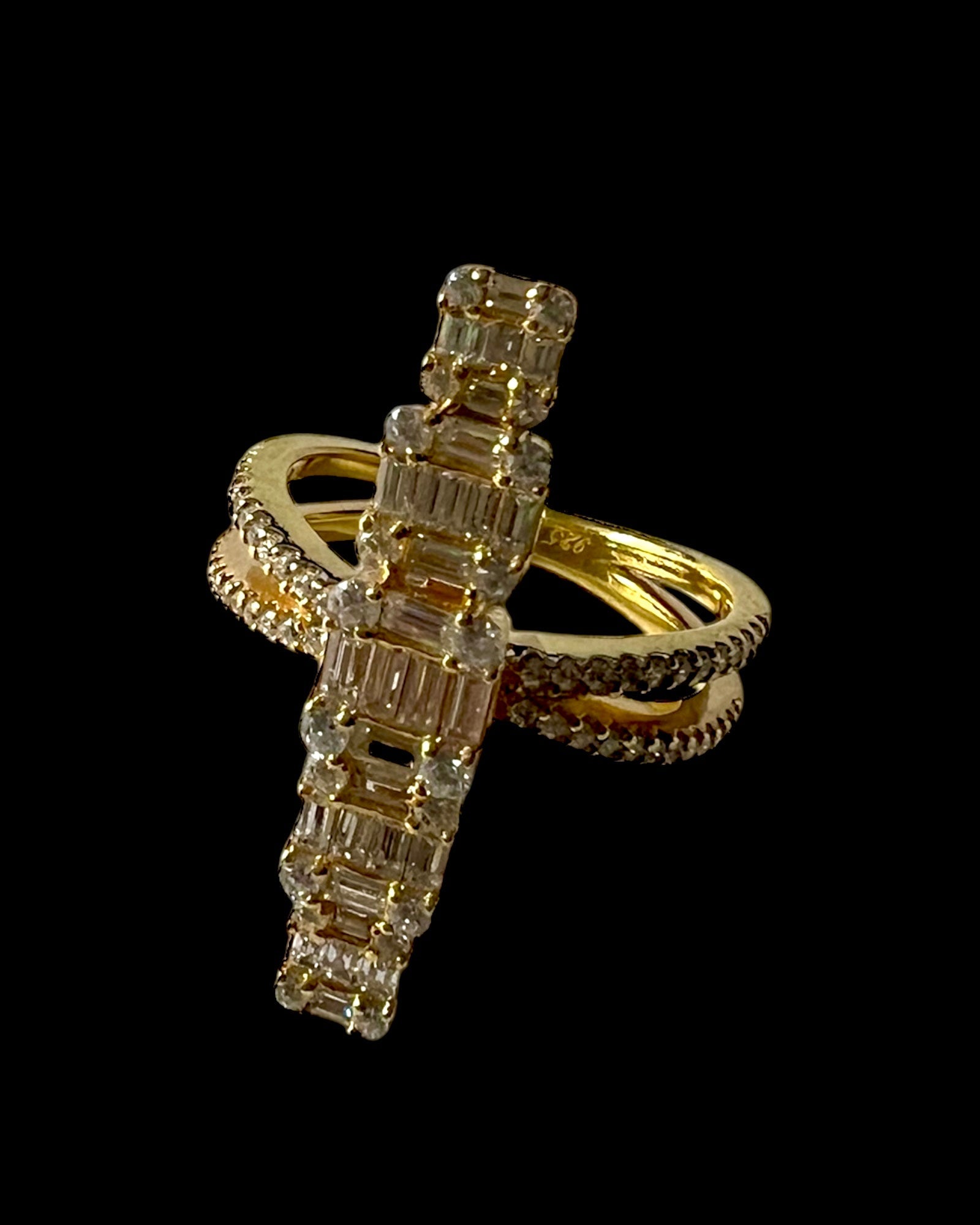 Gold Silver Sparkle Ring