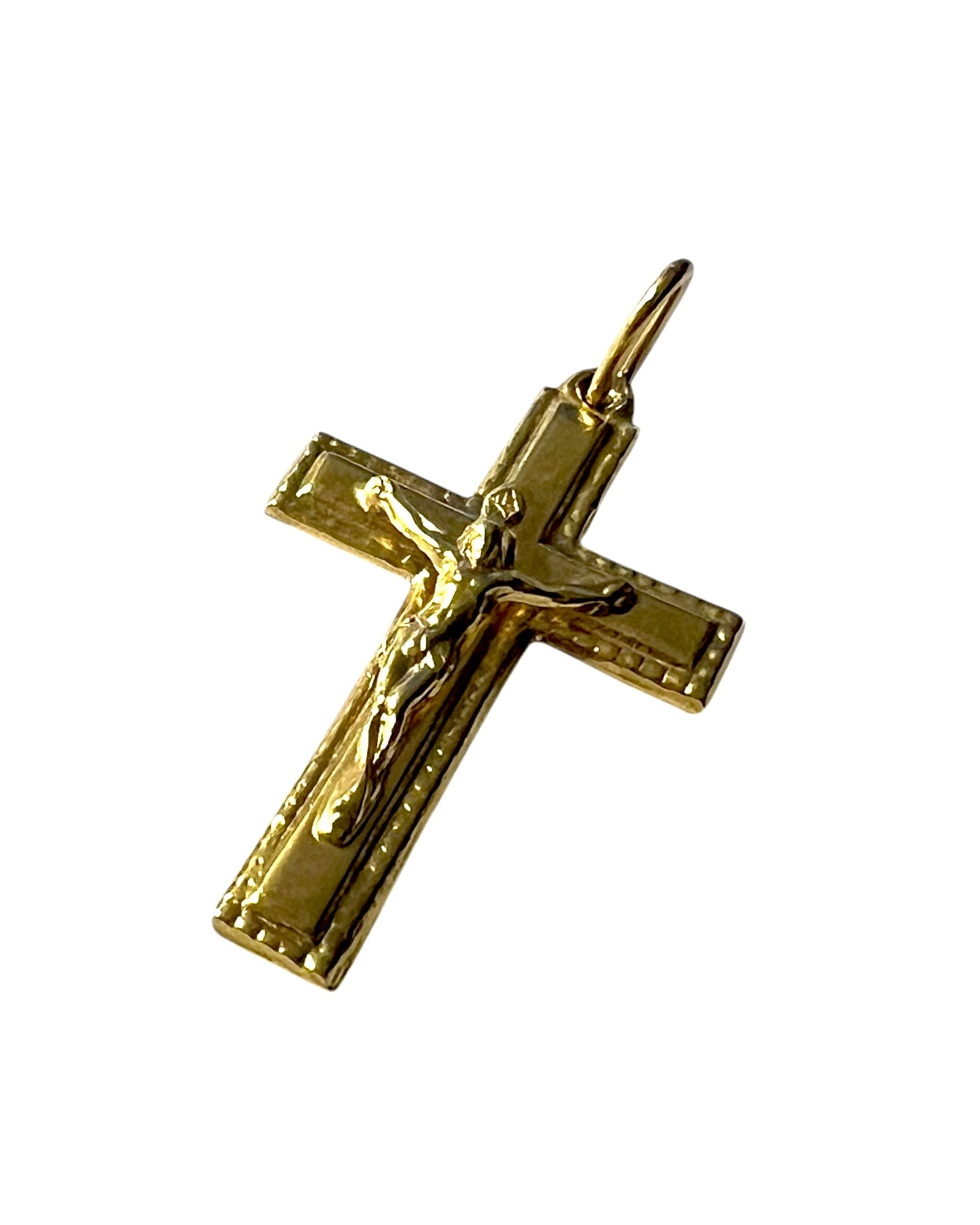 Gold Plated Silver Cross Medal