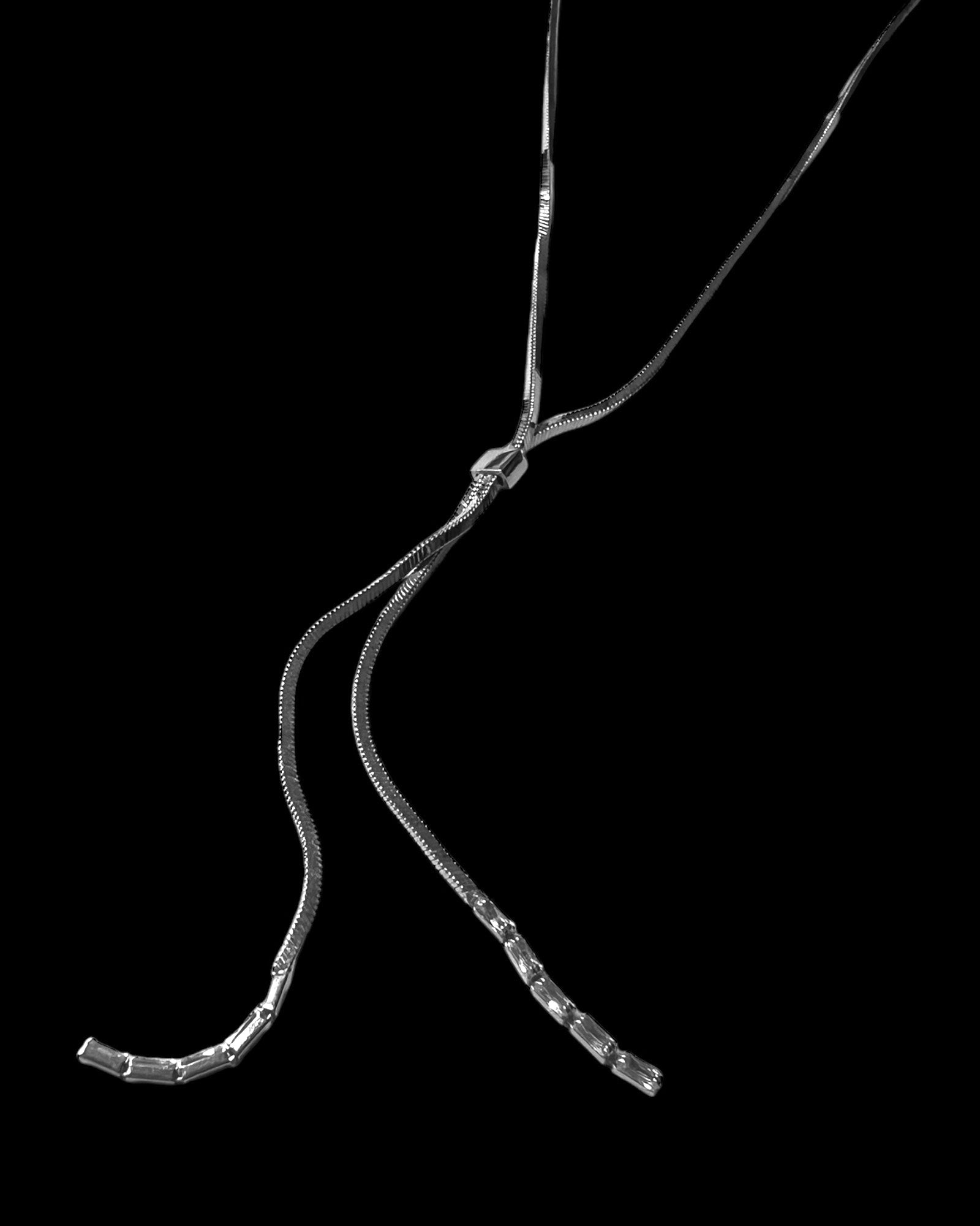 Long Silver Necklace