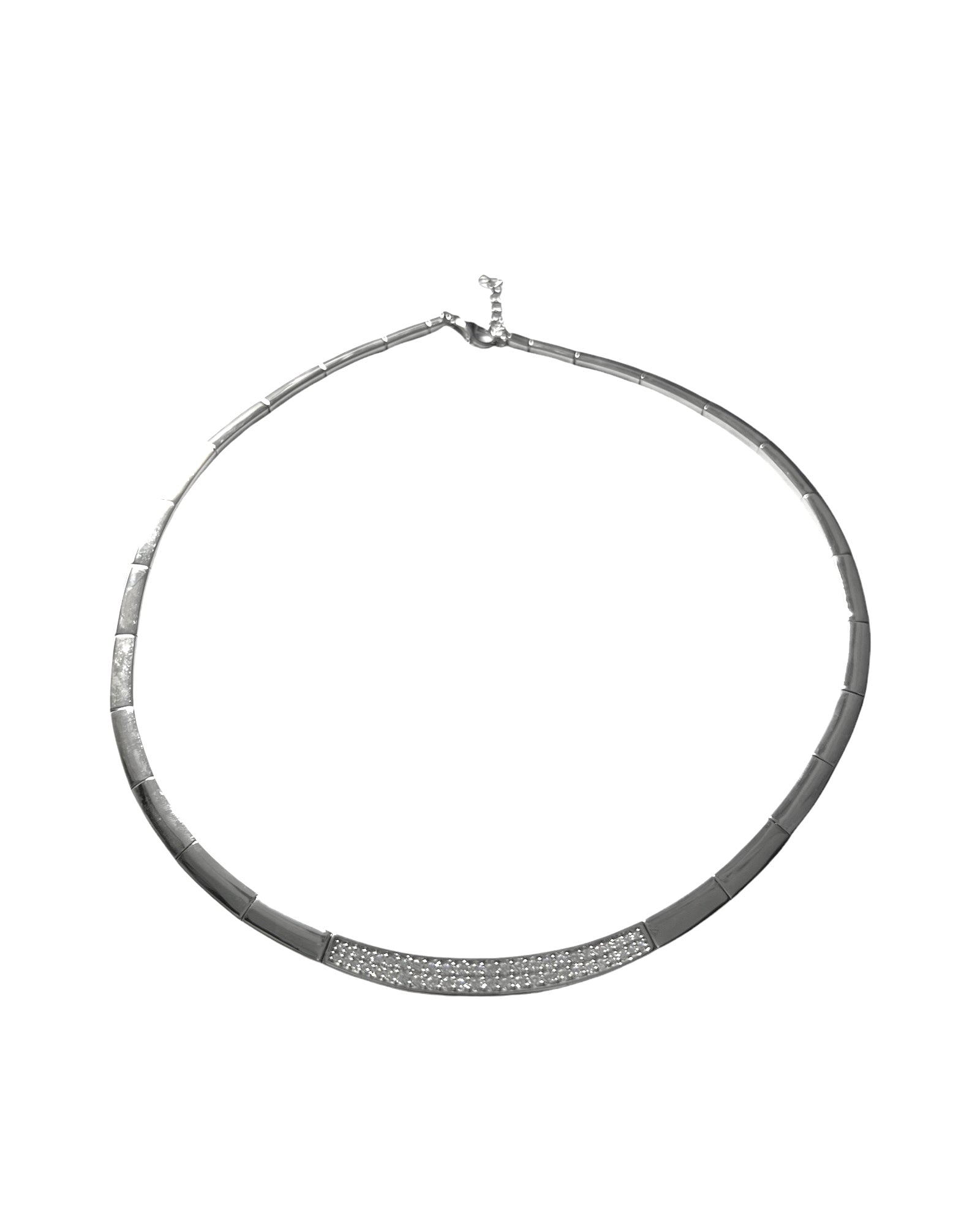 Silver Glitter Necklace