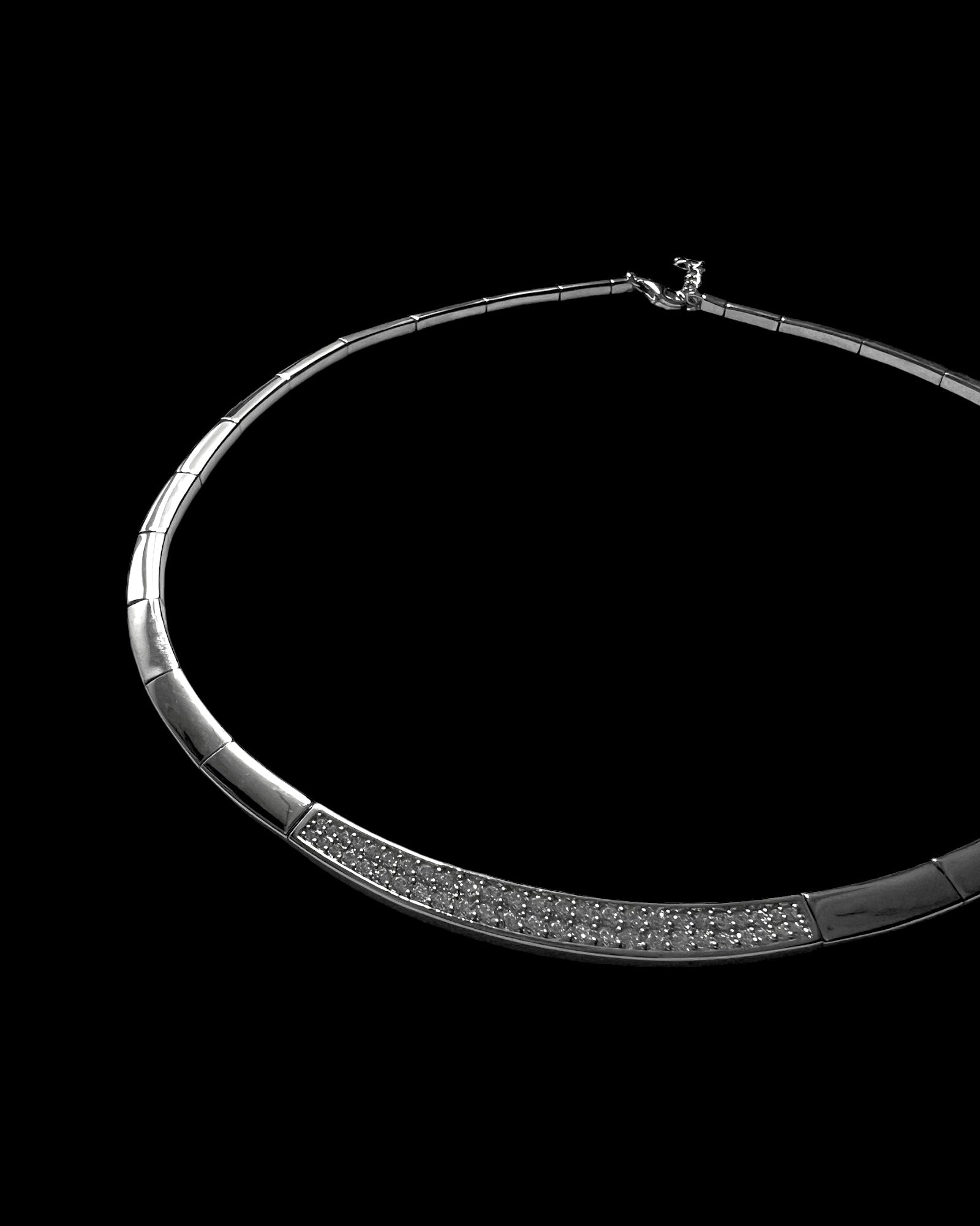 Silver Glitter Necklace