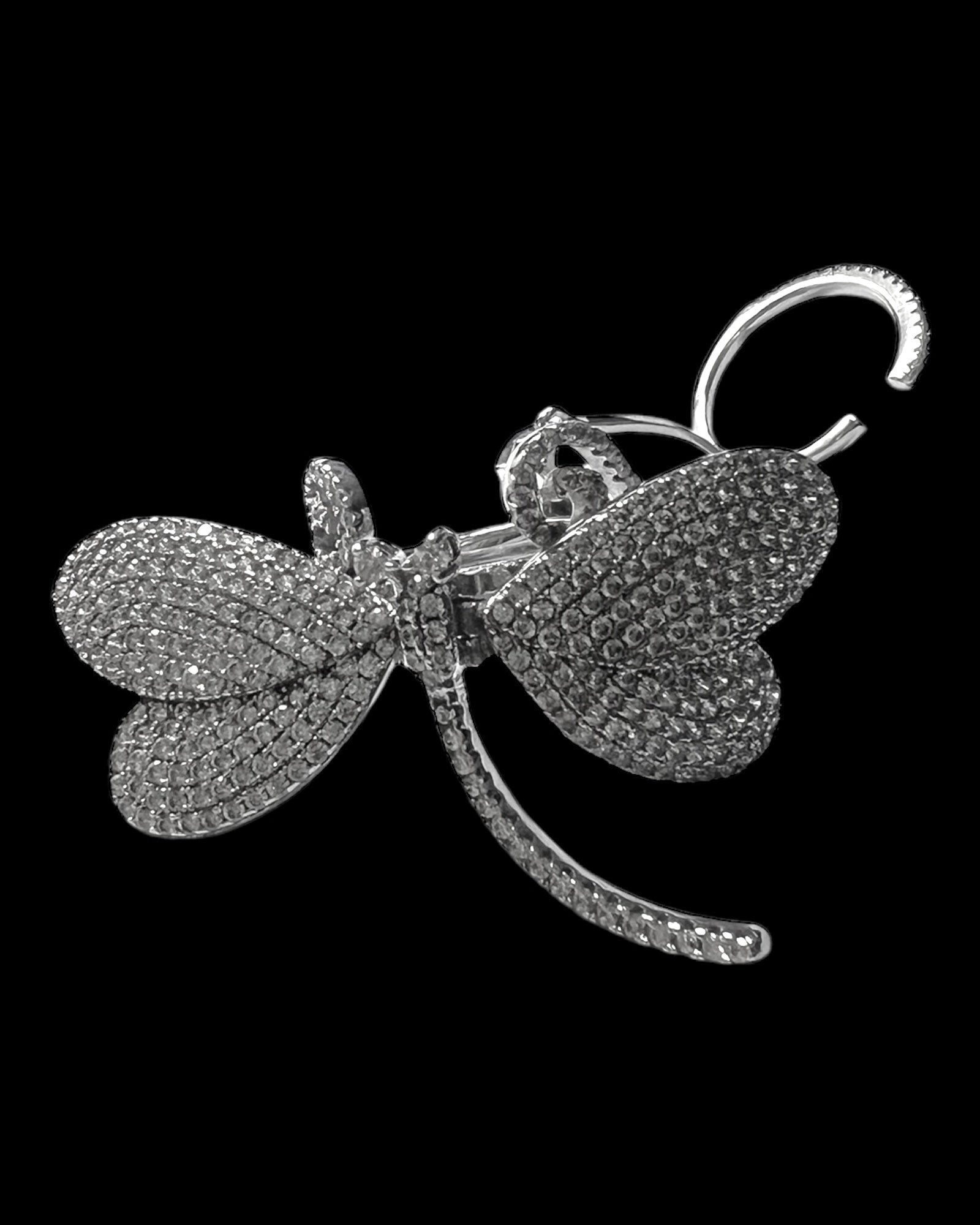 Dragonfly Ring in Silver