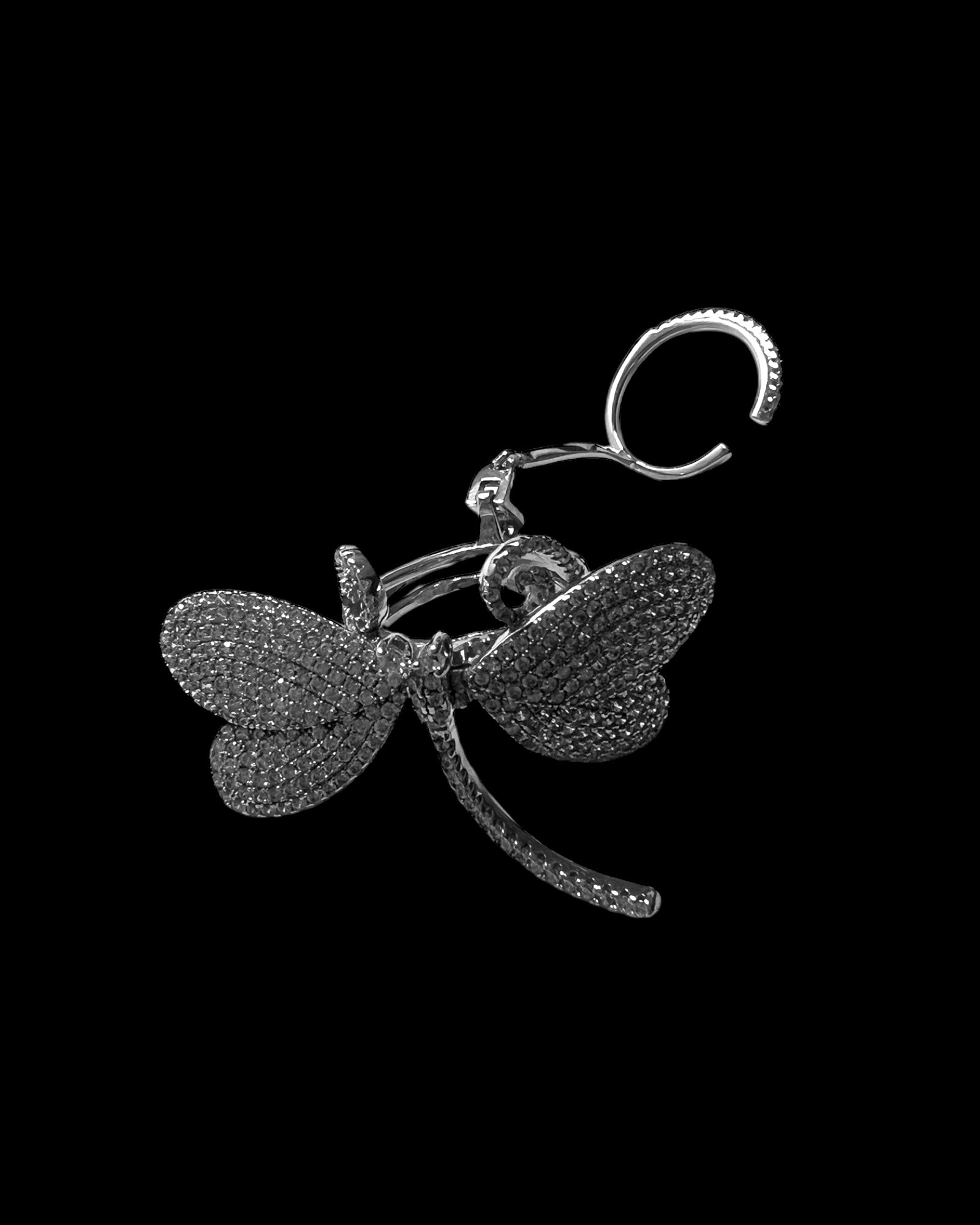 Dragonfly Ring in Silver